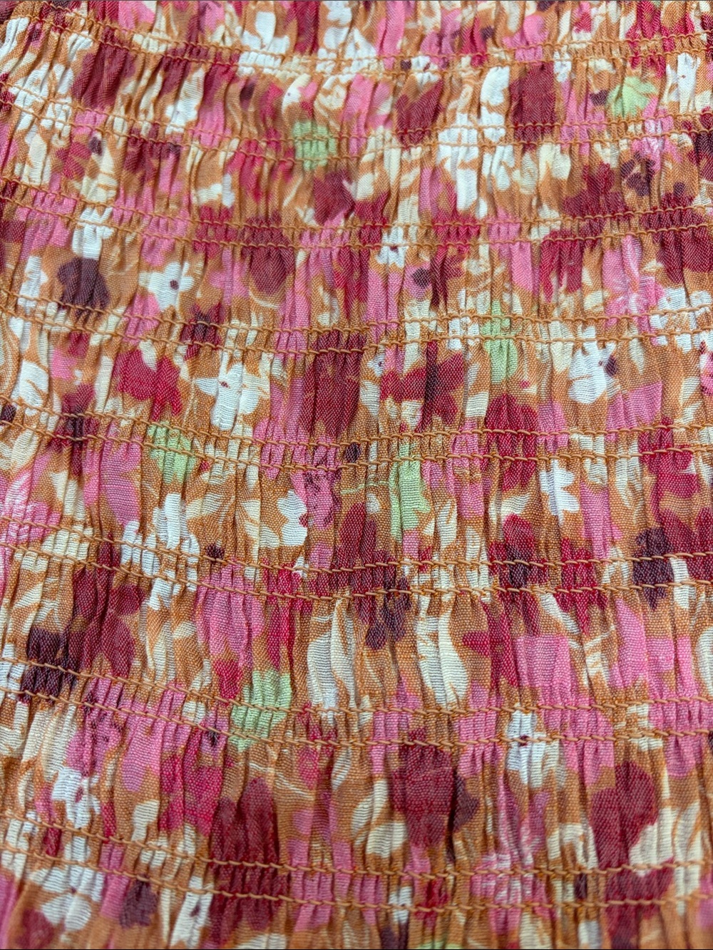 Nanette Lepore Floral Smocked Square-Neck Top - Pink - Picture 3 of 11